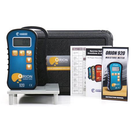 custom orion 920 pinless moisture meter|wagner orion 920 moisture meter.